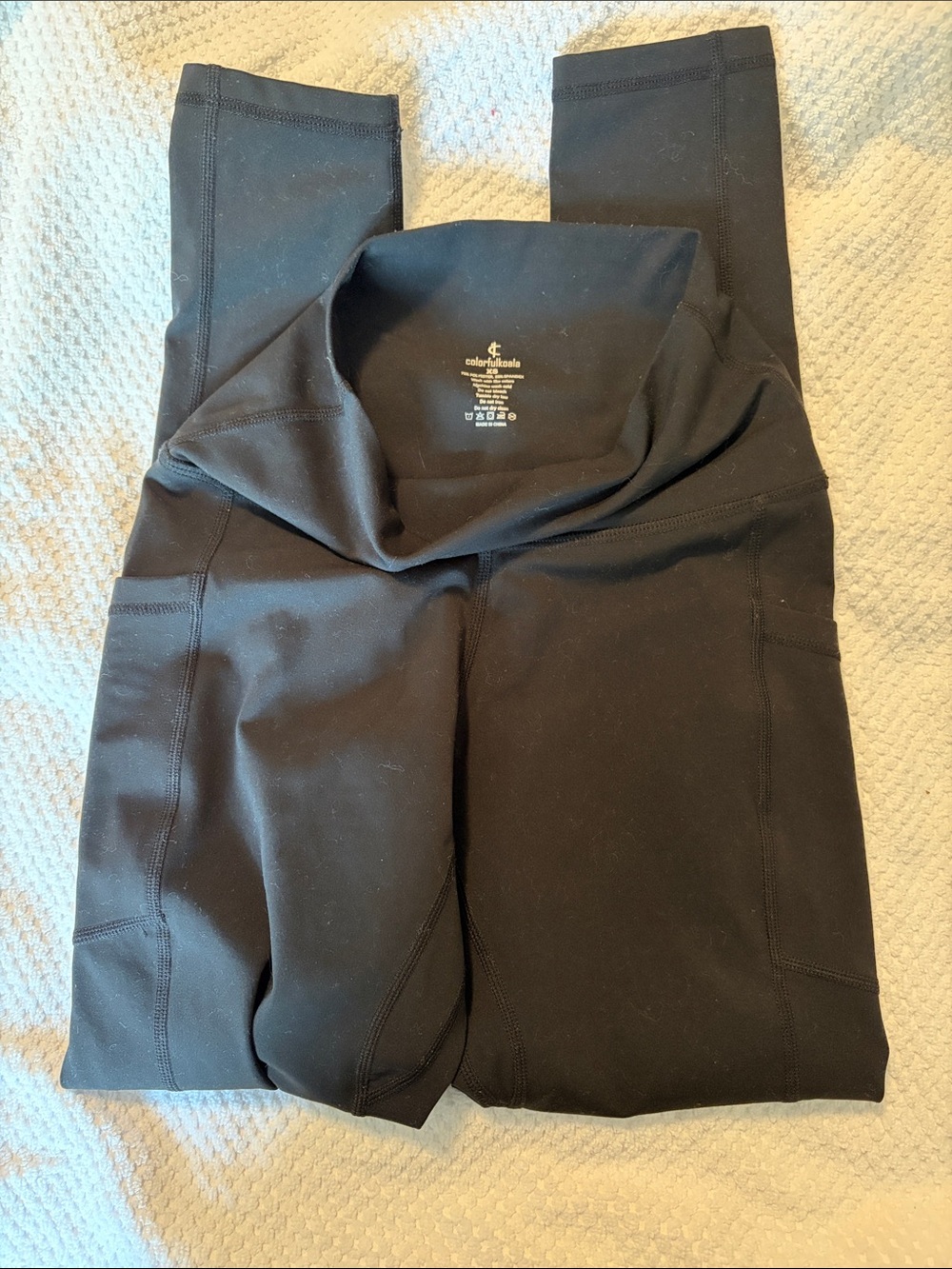 Colorfulkoala High-Waist Black Women's Leggings